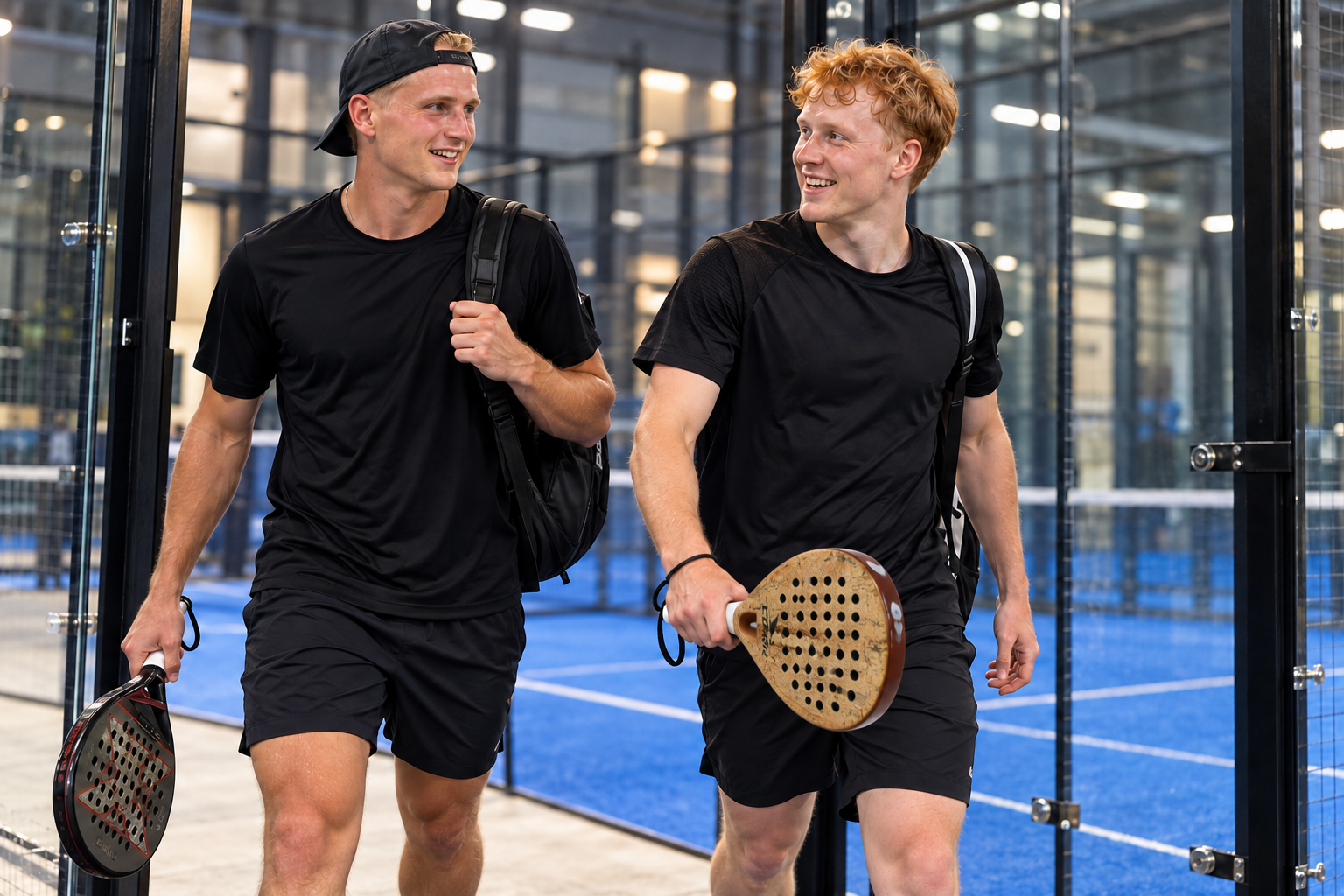 Nikolaj og Rasmus går sammen mod padelbanen med deres Nox- og Cork-bat